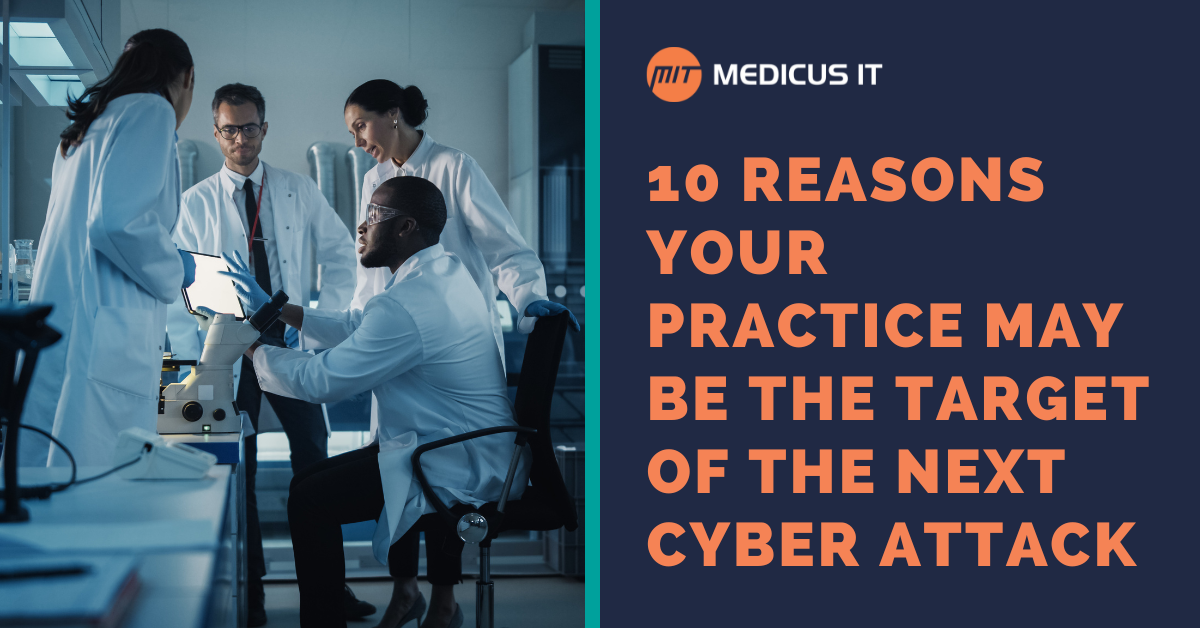 medicus it group of healthcare workers discussing cyber attacks